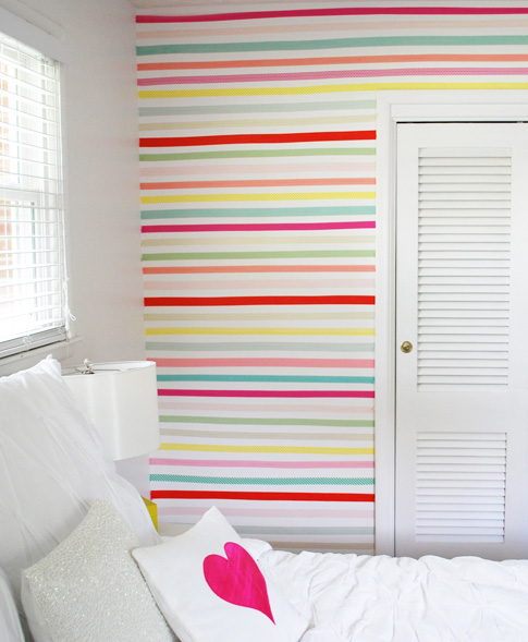 washi tape wall / ann kelle