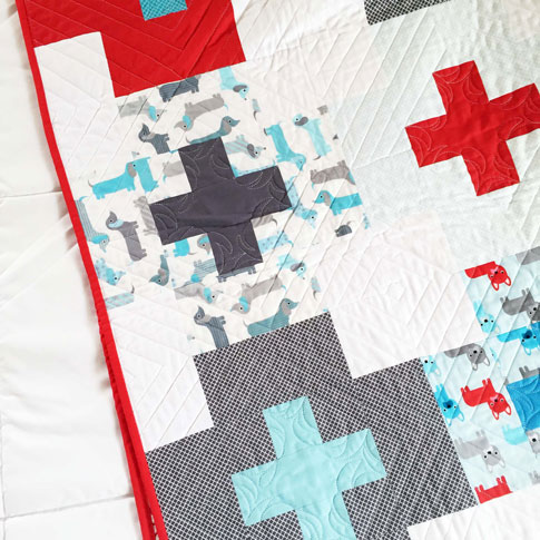 plus side quilt pattern (free pattern) / ann kelle fabrics
