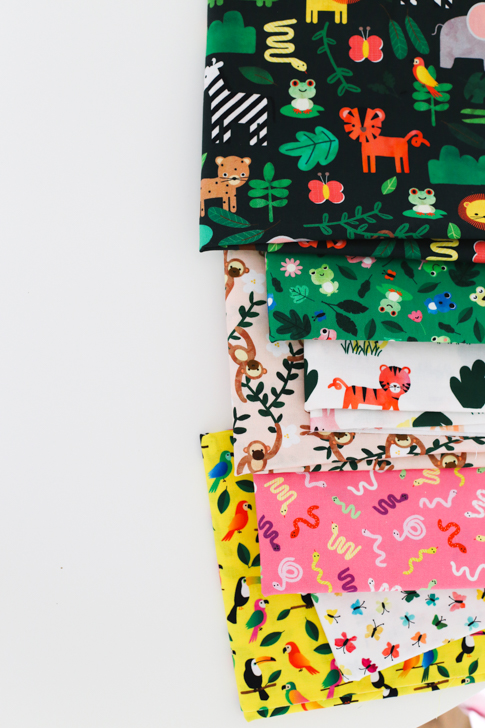 rainforest friends by ann kelle / robert kaufman fabrics